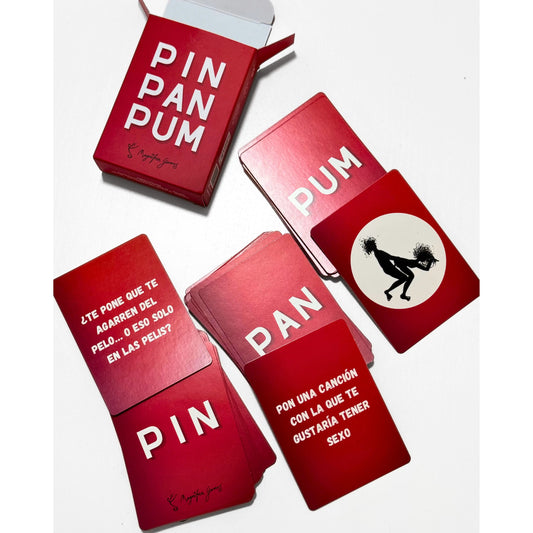 Juego de cartas Pin Pan Pum 2.0 con caja y cartas de preguntas y retos para parejas