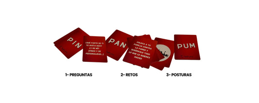 Baraja PIN PAN PUM, juego de cartas erótico para adultos y parejas
