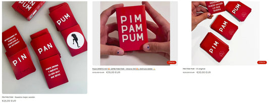 Comparativa de PIN PAN PUM y PIM PAM PUM, juegos de cartas para parejas de Magnífica Games